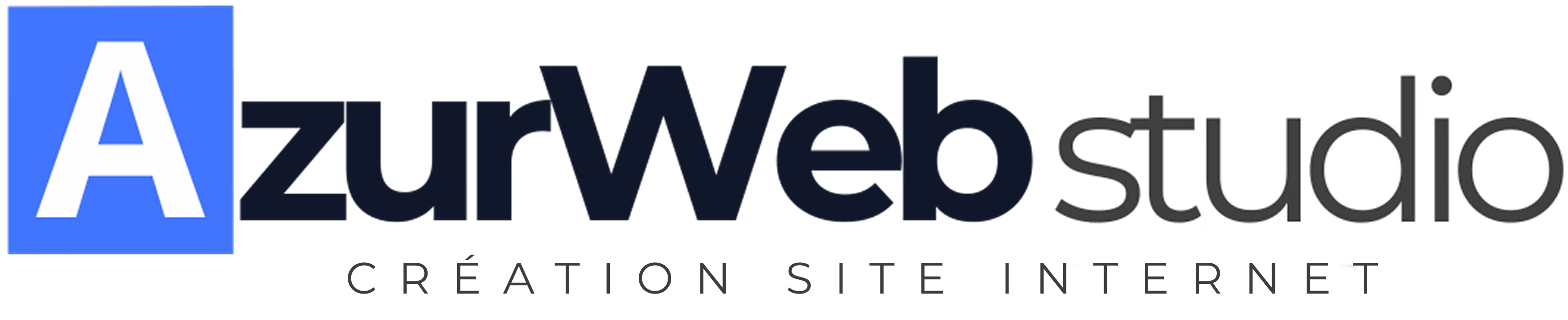 Le logo d'Azur Web Studio , création  site internet à Cannes