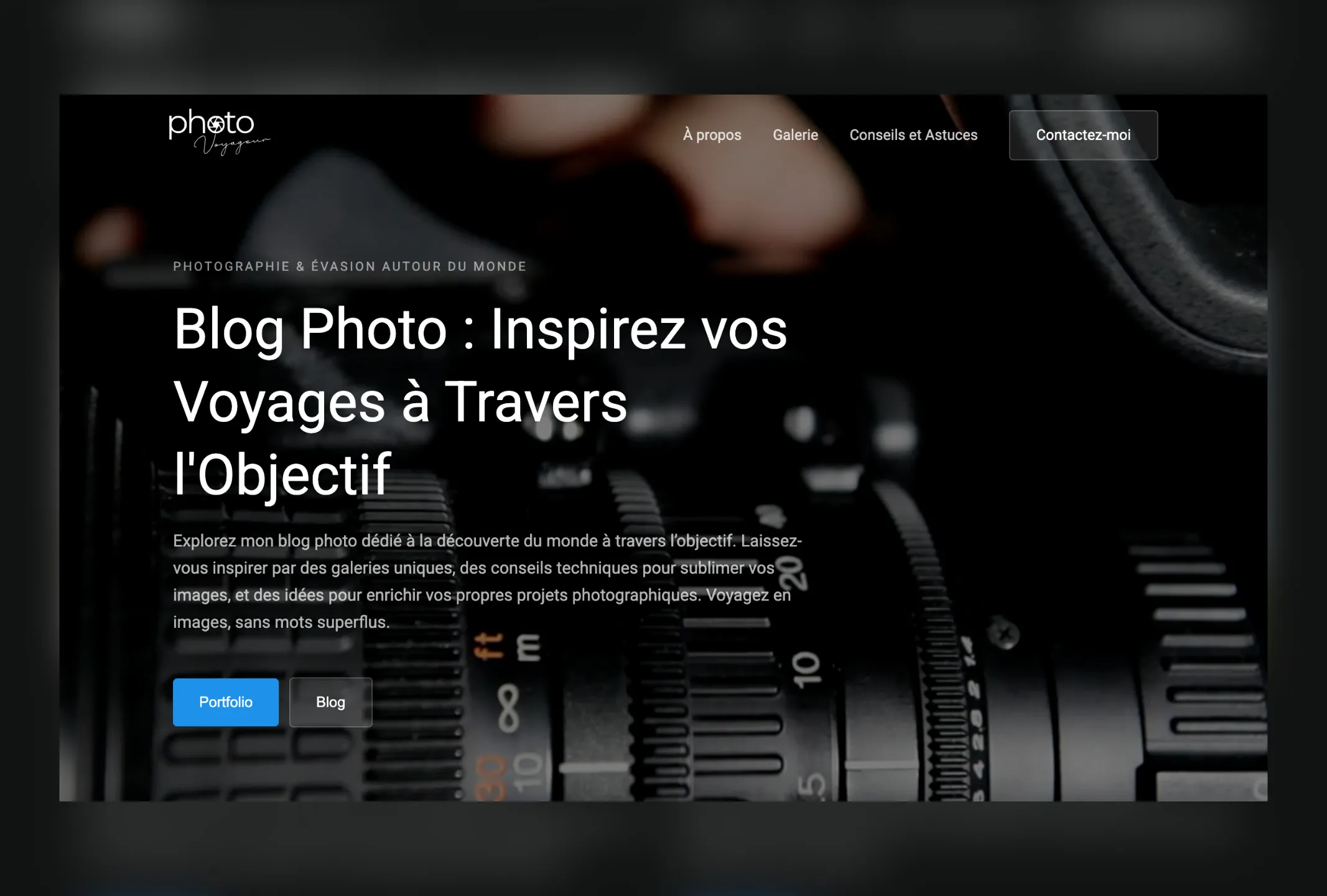 Aperçu du blog photo de voyage : mise en page visuelle et responsive optimisée pour les galeries d’images, affiché sur plusieurs appareils – création site internet Cannes.