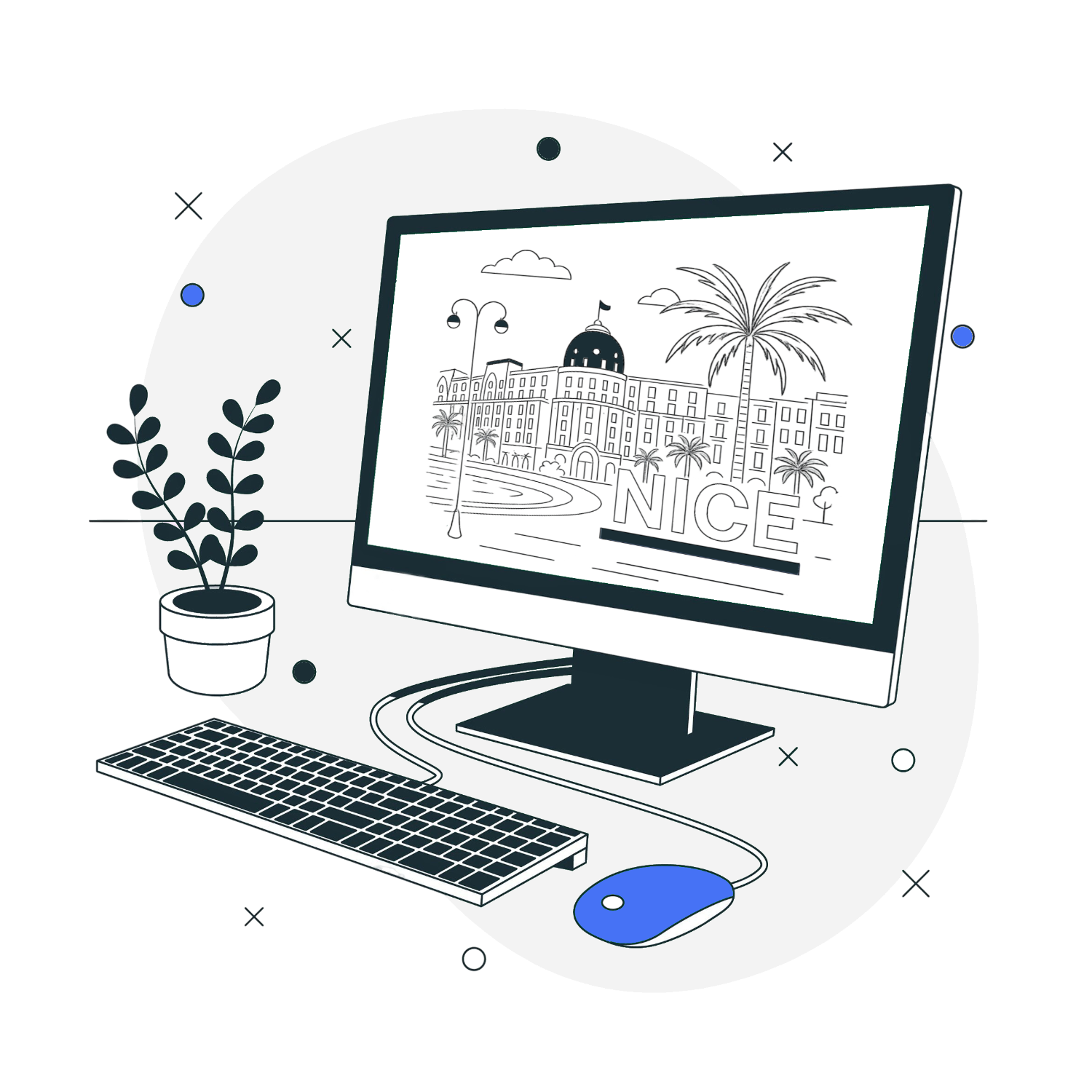 Conception de site internet à Nice – illustration graphique